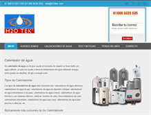 Tablet Screenshot of calentadordeagua.com.mx